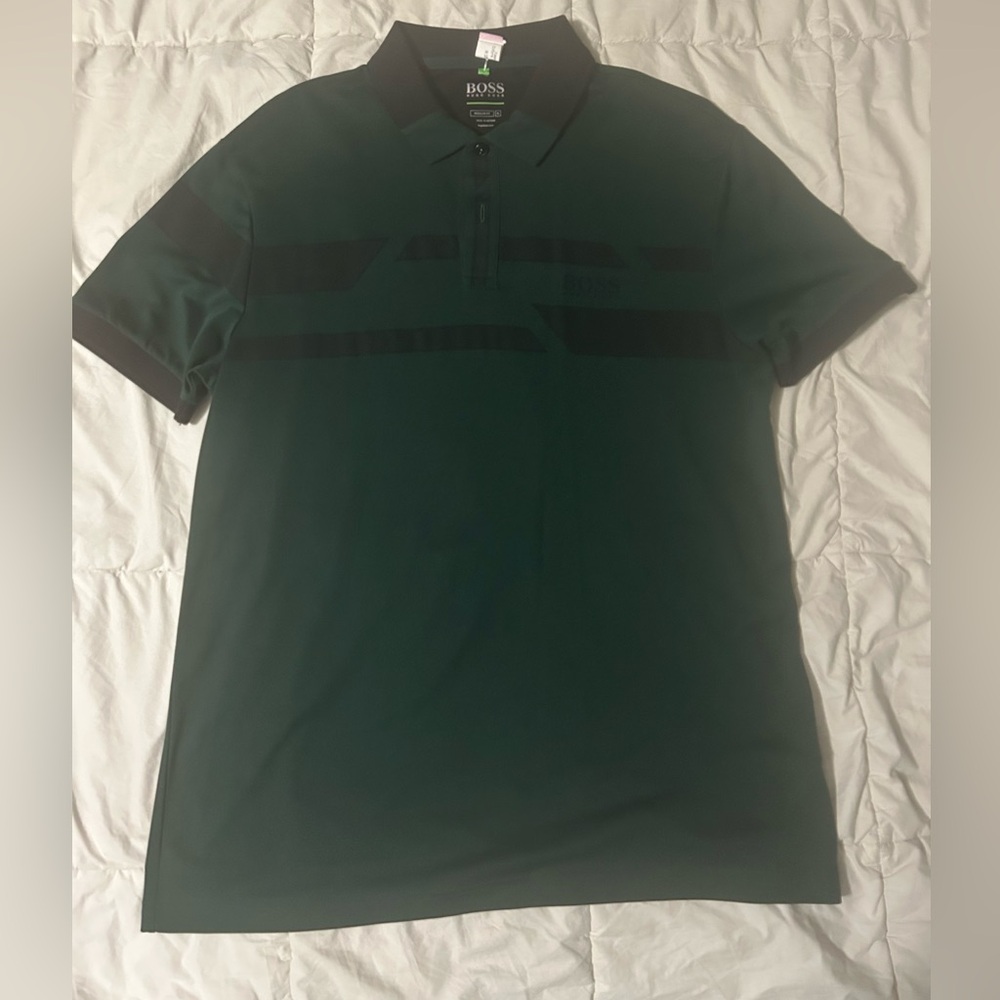 Boss Dark Green Polo Shirt